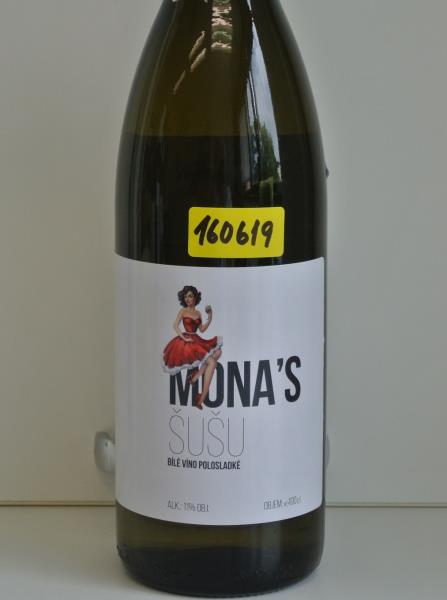 MONA´S ŠUŠU, BÍLÉ VÍNO POLOSLADKÉ, ALK.: 11% OBJ., VÍNO Z BULHARSKA