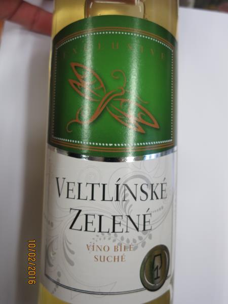 EXCLUSIVE VELTLÍNSKÉ ZELENÉ   víno bílé suché
