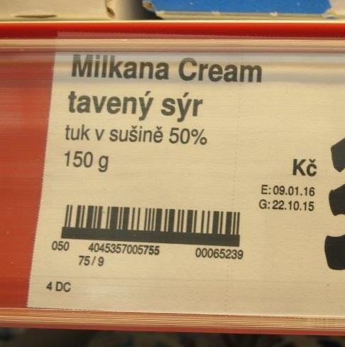 Tavený výrobek ze smetany a sýra