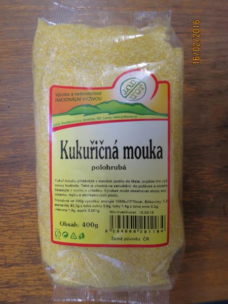 Kukuřičná mouka polohrubá