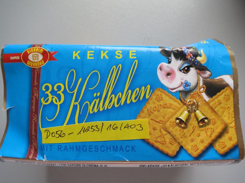 Sušenky "33 Kälbchen" se smetanovou příchutí