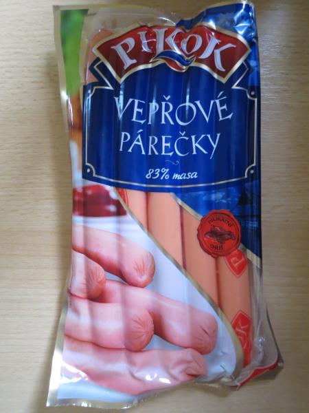 PIKOK VEPŘOVÉ PÁREČKY