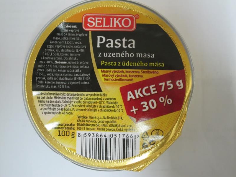 Pasta z uzeného masa