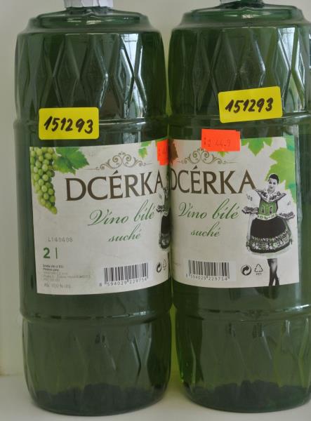 DCÉRKA, víno bílé suché,alk. 10,0% obj.