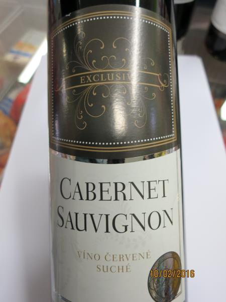 EXCLUSIVE CABERNET SAUVIGNON   víno červené suché