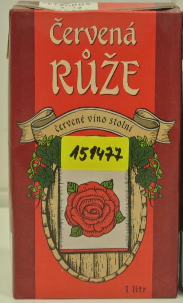 Červená růže, červené víno stolní, alk.10,5%obj.