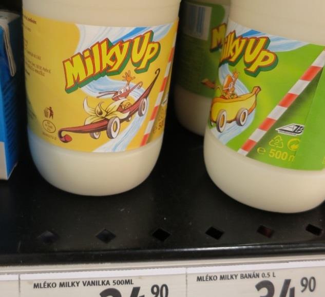 Mléčný nápoj s vanilkovou příchutí
