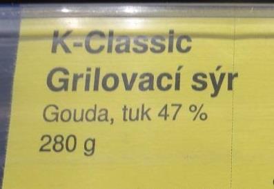 K Classic, Plátky k pečení a grilování se sýrem gouda