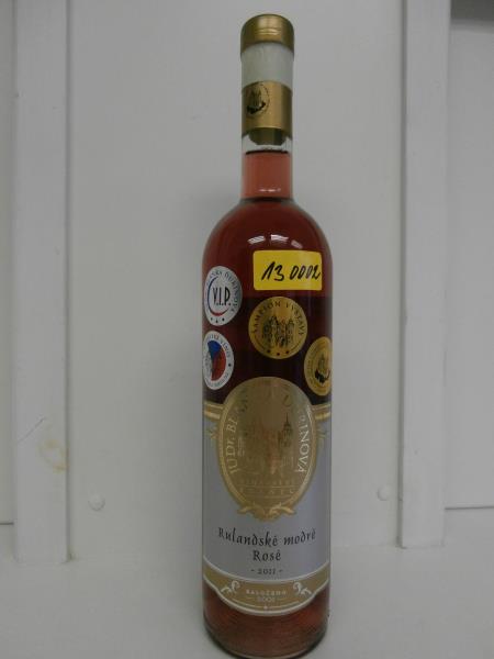 Rulandské modré Rosé - jakostní víno s přívlastkem výběr z hroznů, alk.: 10,0% ob.j, polosladké