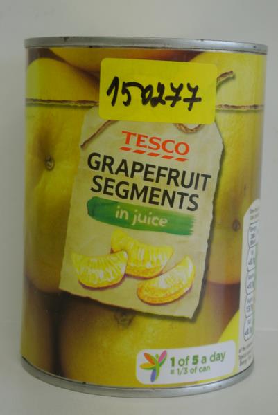TESCO GRAPEFRUIT SEGMENTS in juice
