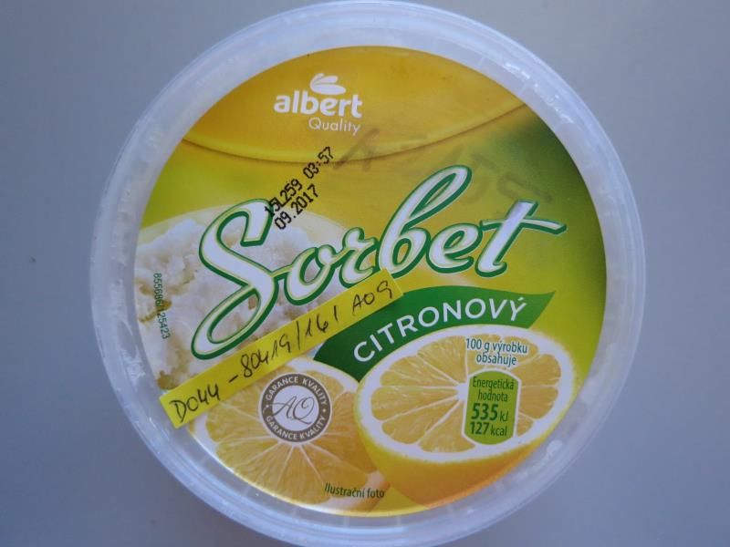 albert Quality Sorbet CITRONOVÝ