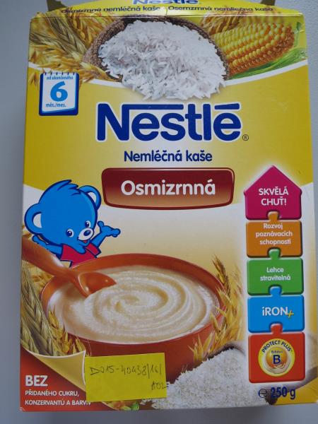 Nestlé nemléčná kaše osmizrnná