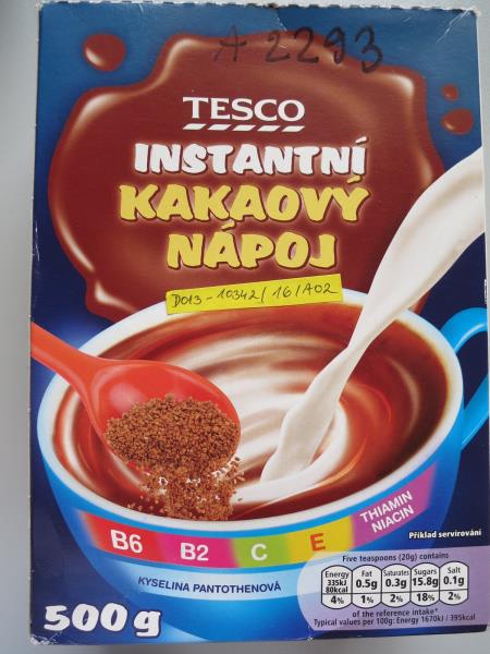 TESCO INSTANTNÍ KAKAOVÝ NÁPOJ