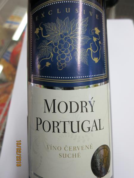 MODRÝ PORTUGAL červené víno suché