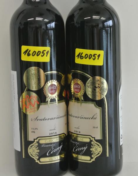 Svatovavřinecké, moravské zemské víno, suché, Alk - 11,5% obj., 2014, VINAŘSTVÍ ČERNÝ VALTICE s.r.o.