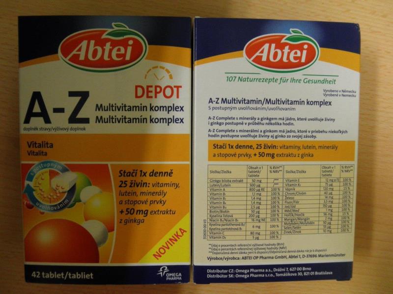 Abtei A-Z multivitamín komplex