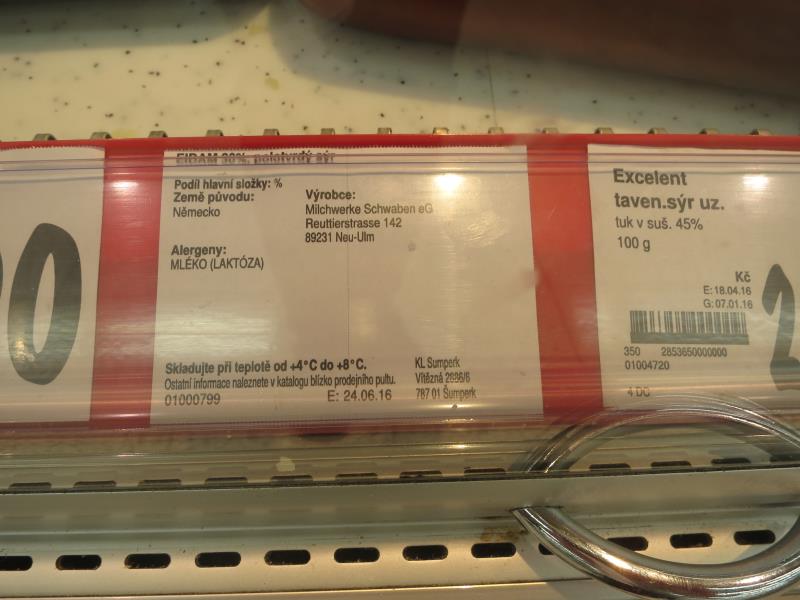 EIDAM - polotvrdý sýr 30% tuku v sušině