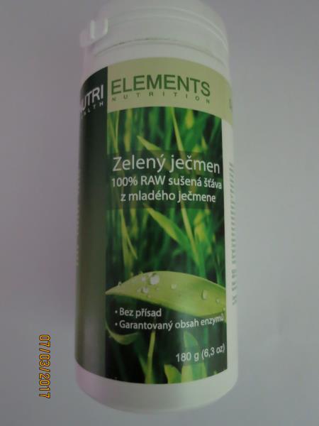NUTRI ELEMENTS Zelený ječmen