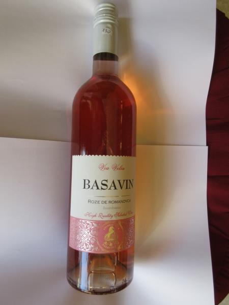 ROZE DE ROMANOVCA 2013, Ružove polosuché víno, alk. 12%, BASAVIN