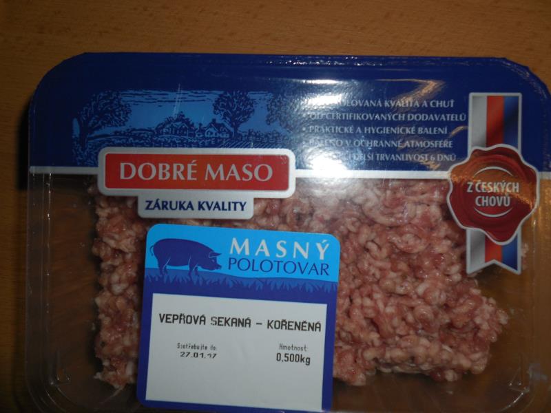Masný polotovar - Vepřová sekaná - kořeněná