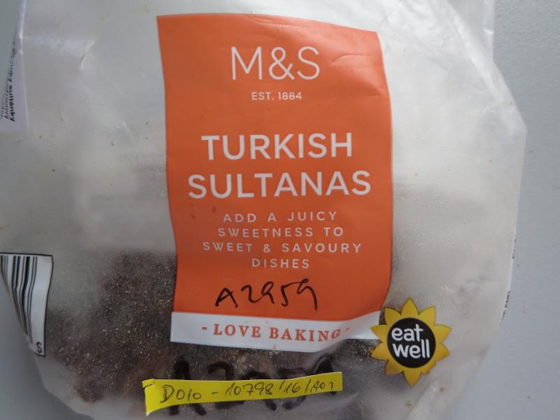 M&S TURKISH SULTANAS, Rozinky sultánky,