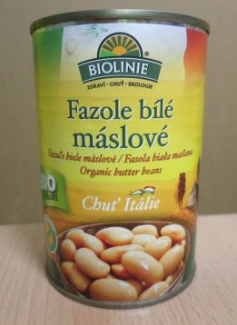 BIOLINIE Fazole bílé máslové, BIO produkt