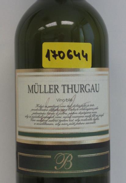 MULLER THURGAU, VÍNO BÍLÉ, SUCHÉ, VÍNO Z MAĎARSKA, ALK. 11,0% OBJ.