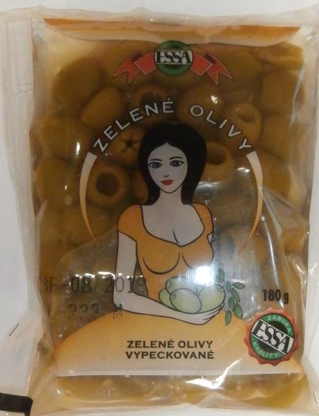 ESSA Zelené olivy vypeckované ve slaném nálevu