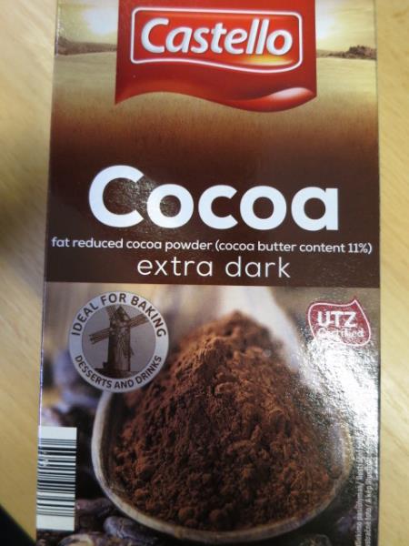 Castello Cocoa extra dark - kakao holandského typu se sníženým obsahem tuku