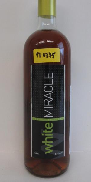 white MIRACLE, polosladké víno bílé, alk.10,5%vol.