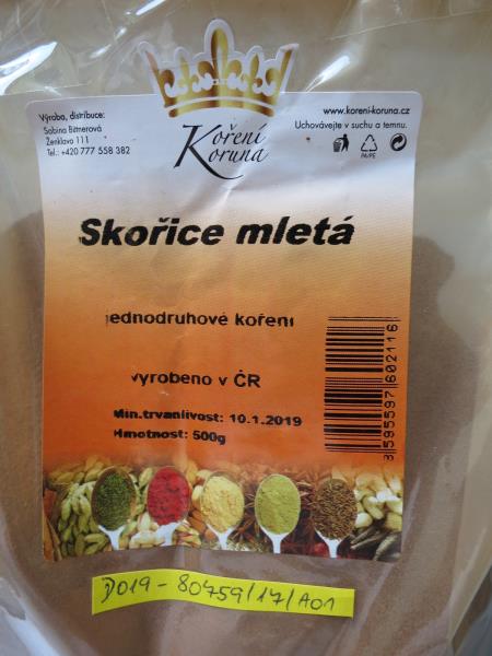 Koření Koruna Skořice mletá á 500g