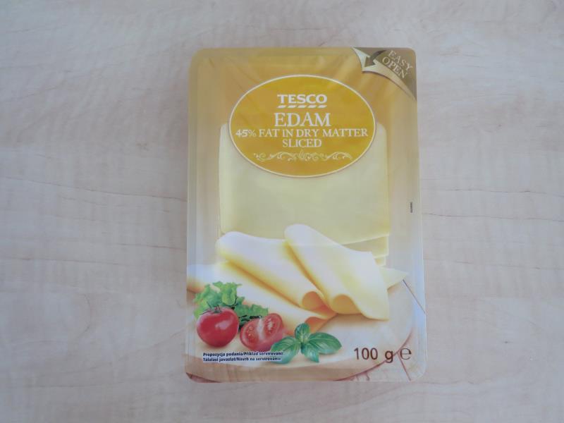 Tesco Eidam 45% plátky á 100 g