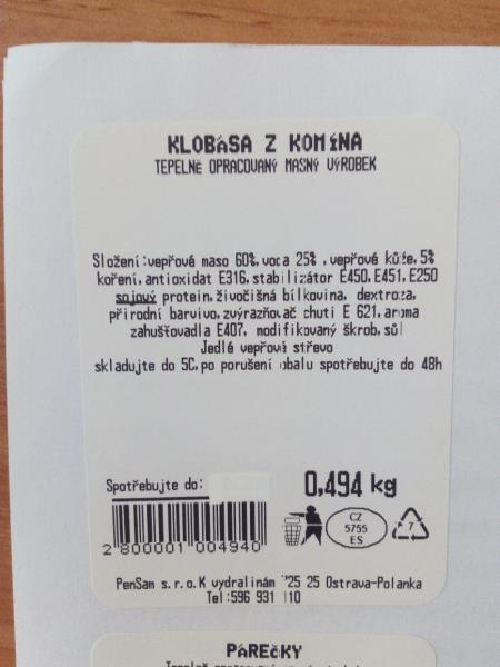 Klobása z komína