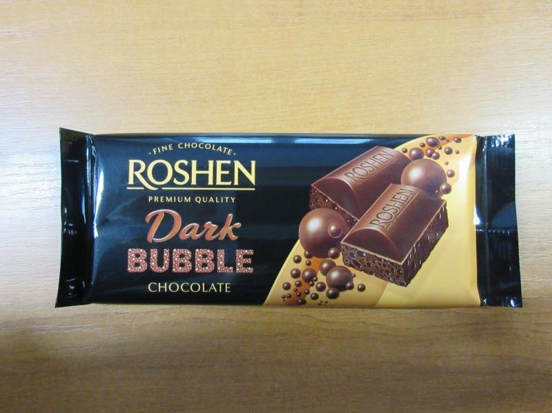 ROSHEN, bublinková hořká čokoláda