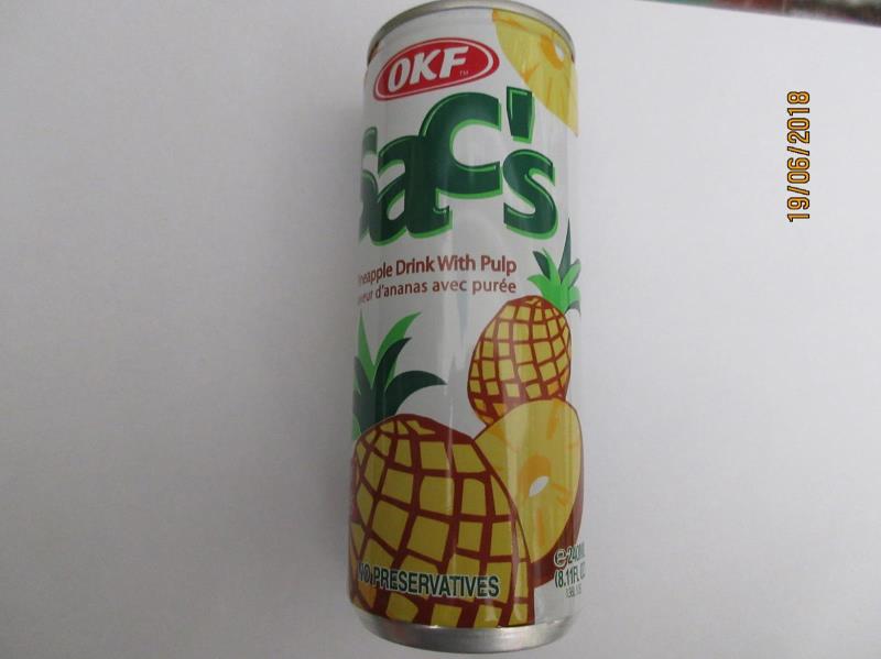 OKF SAC´S Pineapple Drink With Pulp