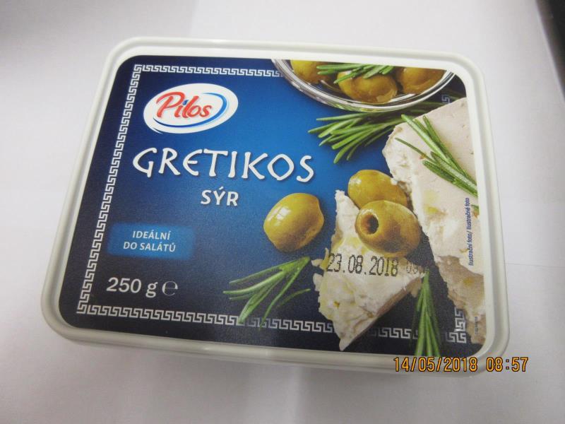 Přírodní sýr zrající ve slaném nálevu, GRETIKOS, 250g