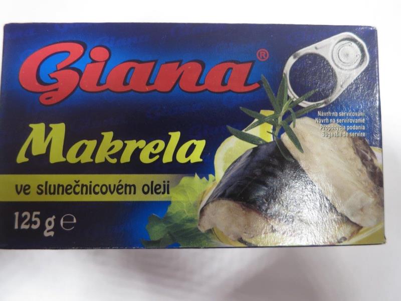 Makrela ve sklunečnicovém oleji Giana