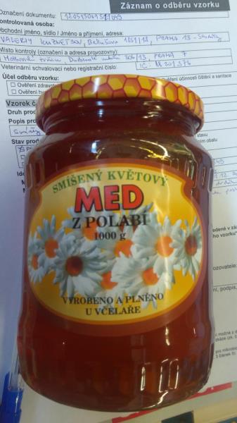 Med smíšený květový z Polabí