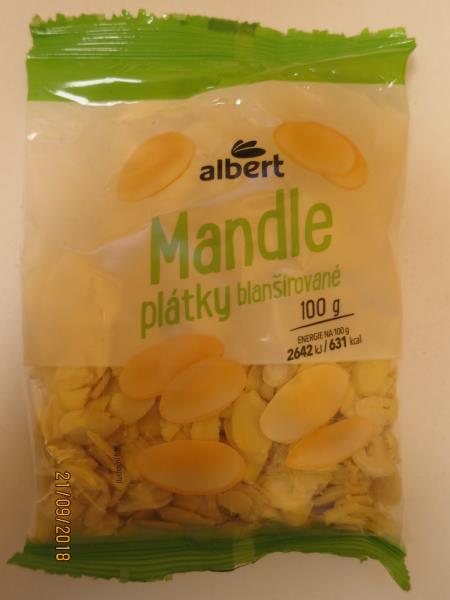 albert Mandle plátky blanšírované