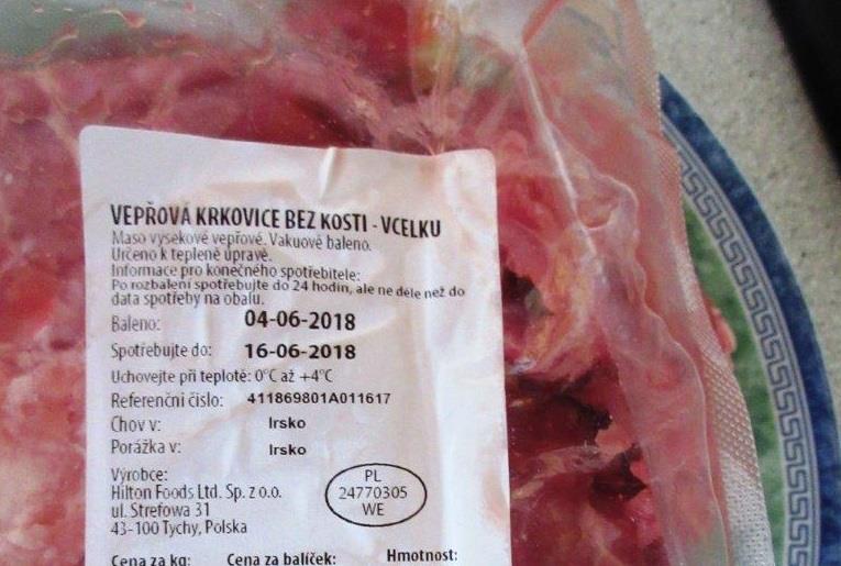 Vepřová krkovice bez kosti - v celku