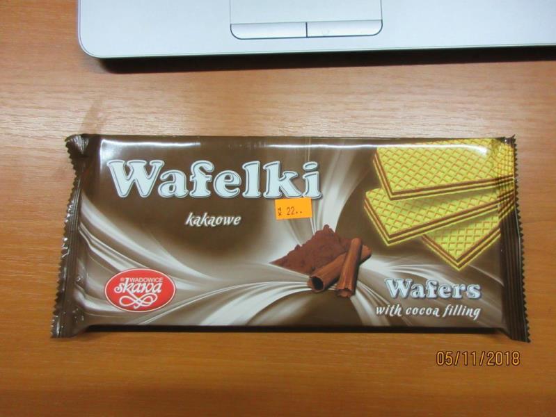 Wafelki kakaowe