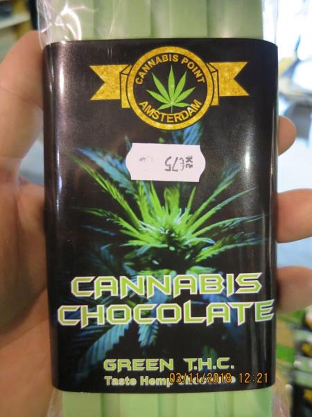 CANNABIS CHOCOLATE, GREEN T.H.C.