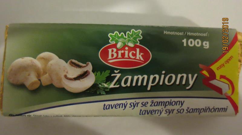 Brick tavený sýr se žampiony