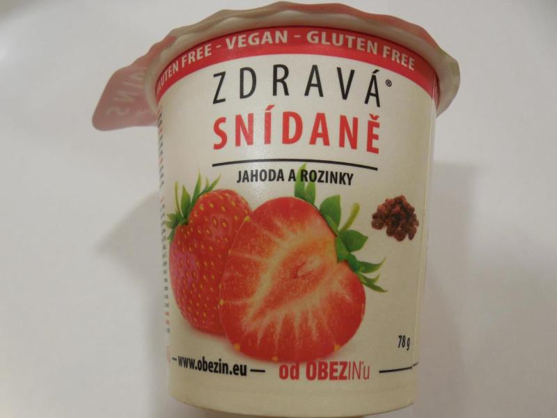 NATURAL ZDRAVÁ SNÍDANĚ JAHODA A ROZINKY á 78 g