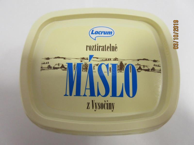 roztíratelné MÁSLO z Vysočiny Lacrum, 180 g