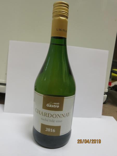 CHARDONNAY, bílé víno suché, alk. 11,8% obj., země původu Maďarsko, víno s CHZO