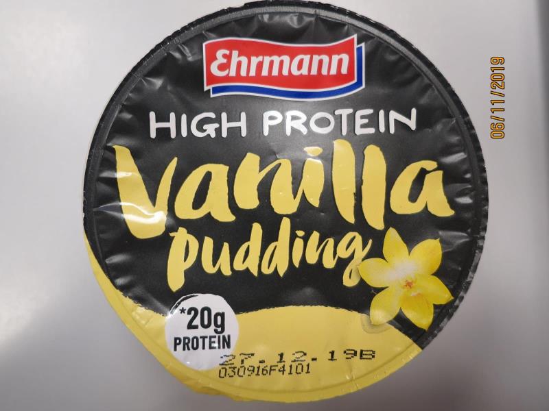High Protein Vanilla pudding