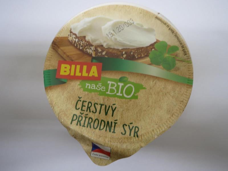 Billa naše Bio Čerstvý přírodní sýr