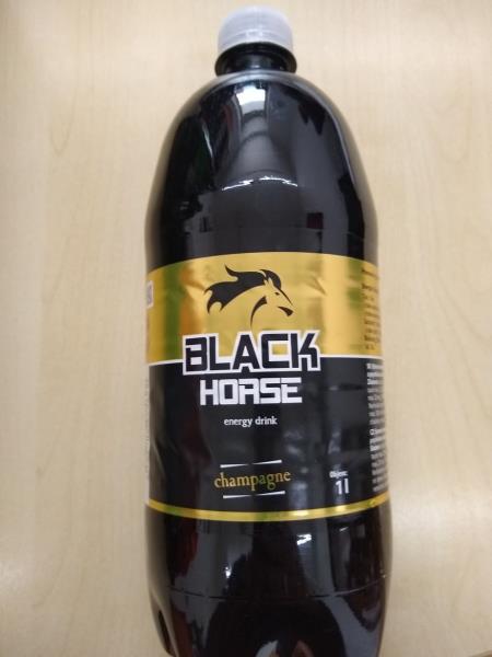 "BLACK HORSE energy drink CHAMPAGNE" 