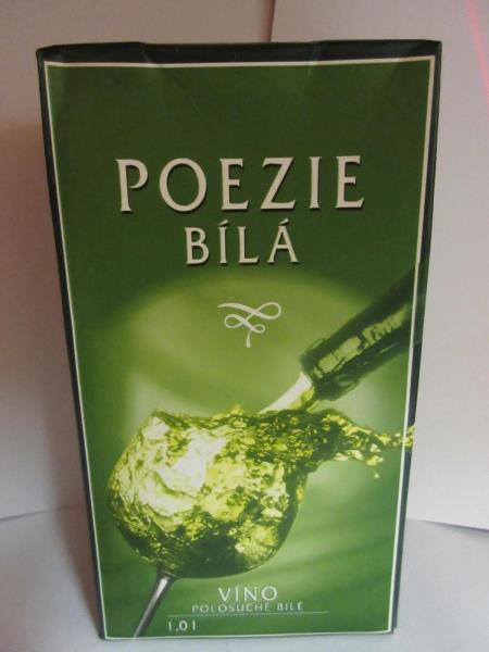 Poezie bílá, víno polosuché bílé, alk. 10% obj.